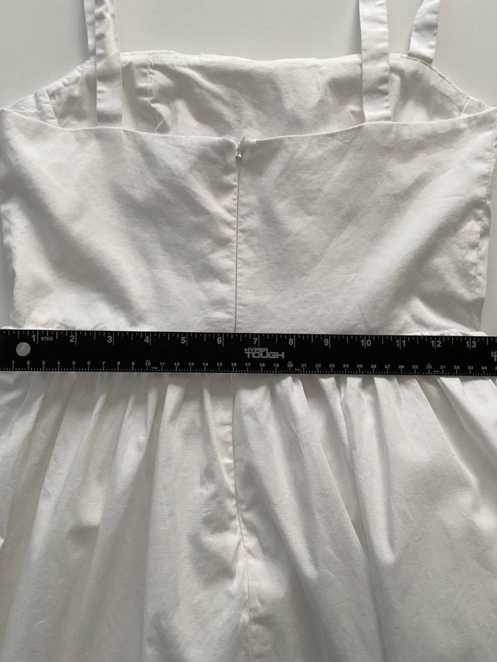 Zara Corset Mini Dress Sz M White Pockets Soft Girl Fairycore Coquette Chic - Picture 7 of 14